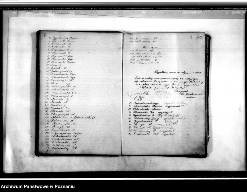 Obraz 13 z jednostki "Książka-rejestr zebrań i obecnych na nich członków Towarzystwa"