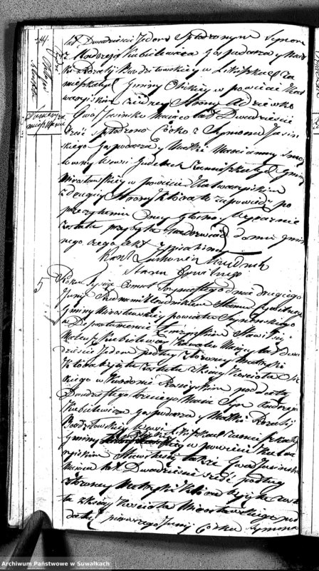 image.from.unit.number "Akta Zaślubionych w Roku 1813 od dnia 1 Junuary aż do dnia 31 Grudnia w Gminie Mirosławskiey"