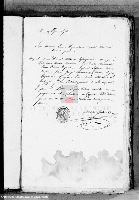 image.from.unit.number "Anexa do Ksiąg Zaślubionych Gminy Wieysieyskiej na Rok 1809"