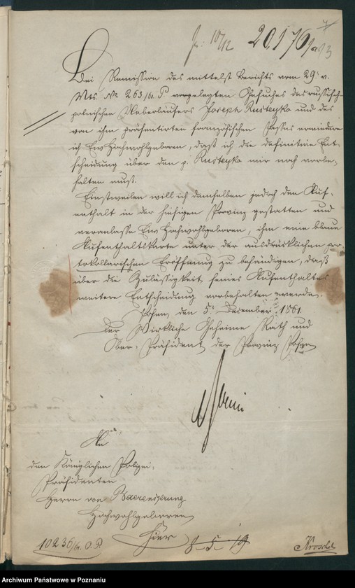 Obraz 18 z jednostki "A. betr. Josef Rusteyko, Bibliothekar des Grafen Johann Działyński"