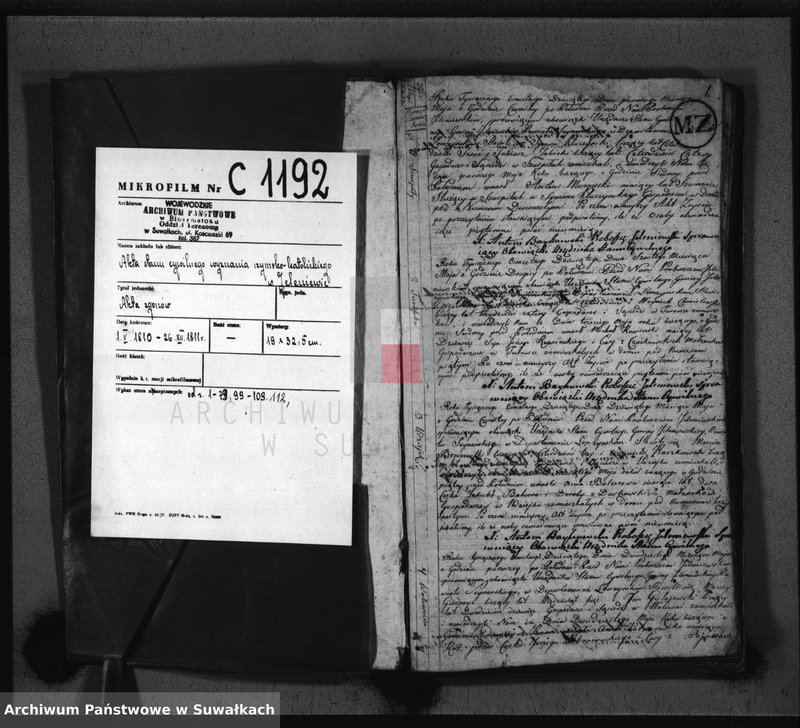 image.from.unit.number "Akta Zeyscia Gminy Jeleniewskiey na Rok 1810/11 do 1 Maja a od 1 Maja 1811 do 1-o Stycznia 1812"