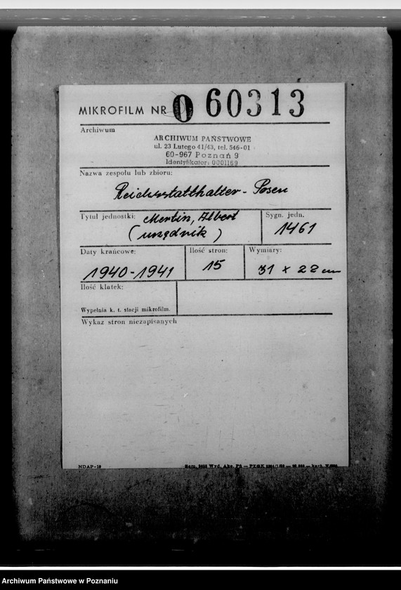 Obraz 2 z jednostki "Mertin, Albert - urzędnik"