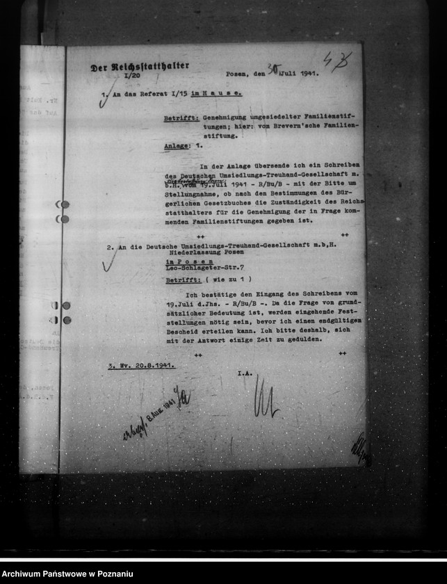 Obraz 8 z jednostki "Wiedererrichtung von ehemaligen baltischen Familienstiftungen"