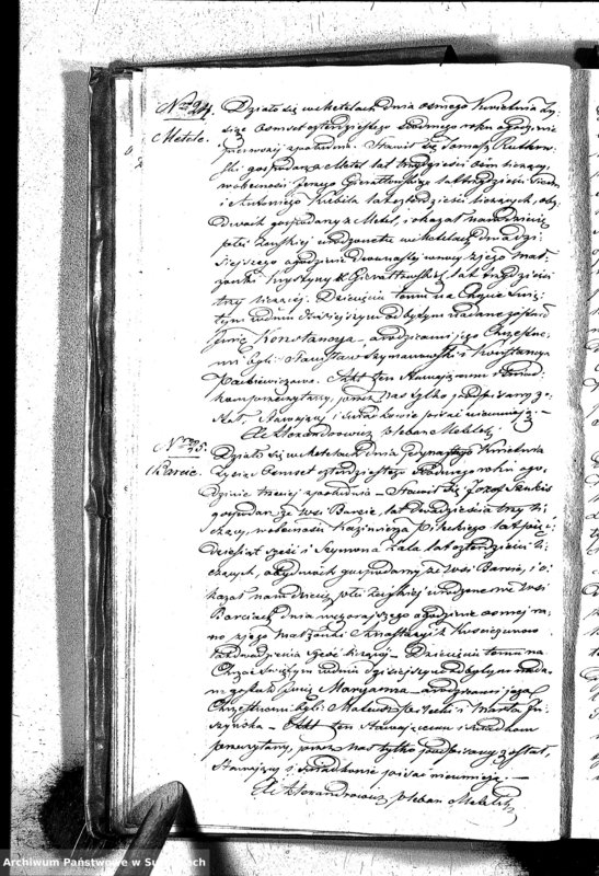 Obraz 20 z jednostki "Księga zwana Dupplikat obejmująca Akta Urodzonych Zaślubionych i Zmarłych w Parafii Metelskiej z Roku 1847"