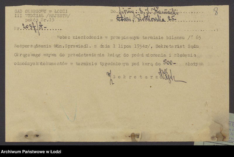 Obraz 10 z jednostki "Samuel Isaak Kamaiki – drobny handel towarów manufakturowych"