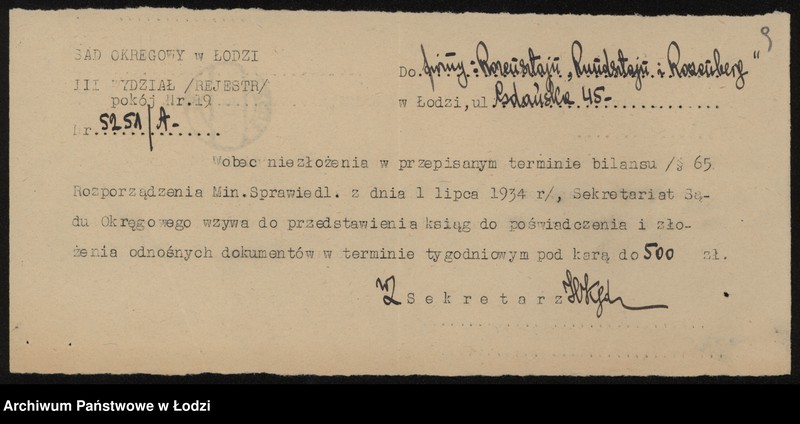 Obraz 11 z jednostki "Rozensztajn, Rundsztajn, Rozenberg – kupno i sprzedaż przędzy"