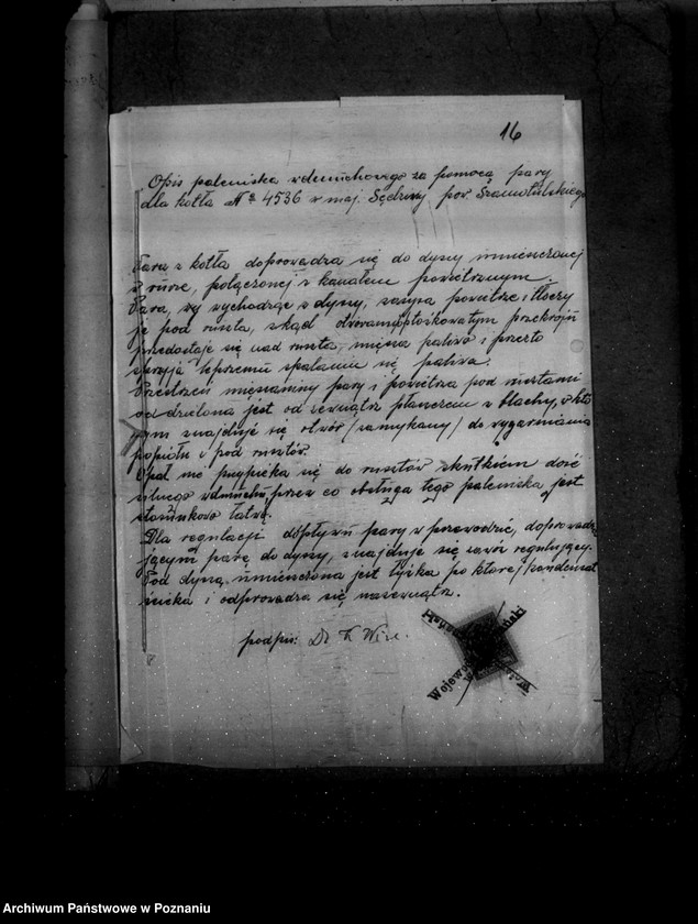 Obraz 20 z jednostki "Gorzelnia w majętności Sędziwy powiat szamotulski własność Dr Wiza nr woj. kotła 64"