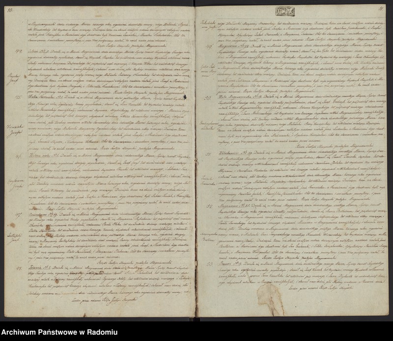 Obraz 8 z jednostki "Duplikat akt religijno cywilnych gminy i parafii Magnuszew służący na rok 1833"