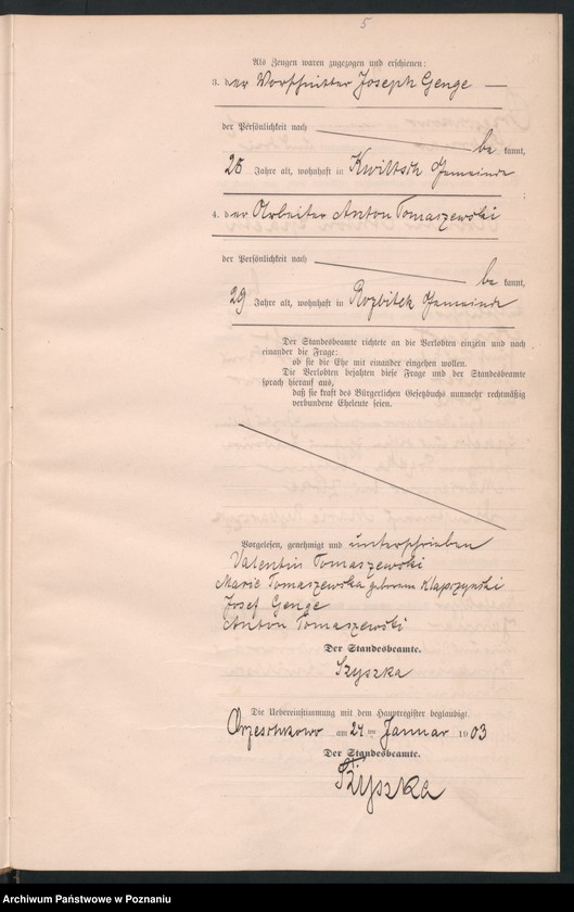 Obraz 7 z jednostki "Księga małżeństw"