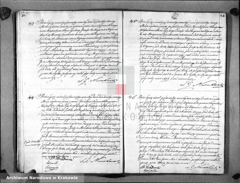 image.from.unit.number "AKTA URODZIN Parafii S go Floryana na Rok 1854"