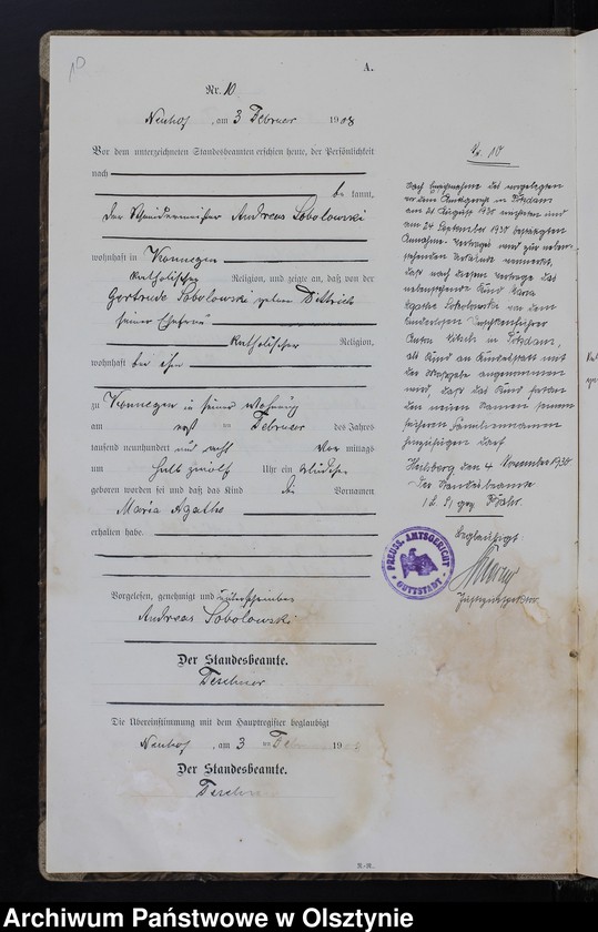 image.from.unit.number "Geburts -Neben-Register Nr.1-117"