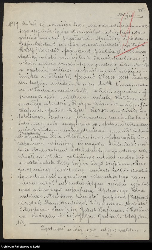Obraz 17 z jednostki "Abram Grossbart, Henryk Heyman – spadkobiercy – wykończalnia i farbiarnia w Konstatynowie"
