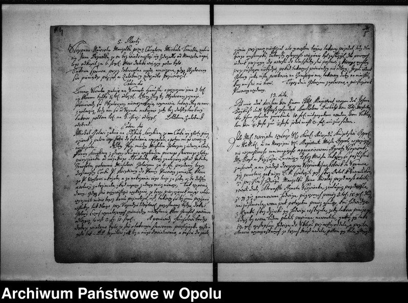 image.from.unit.number "["Protoculum" urzędu wójtowskiego miasta Opola (prowadzony przez hrabiego Jerzego Adama z Gaszyny, hetmana krajowego księcia opolsko - raciborskiego).]"