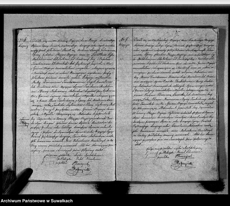 image.from.unit.number "Duplikat Zaślubionych, Urodzonych i Zmarłych Okręgu Wiejsieje Wyznania Moyżeszowego za rok 1852"