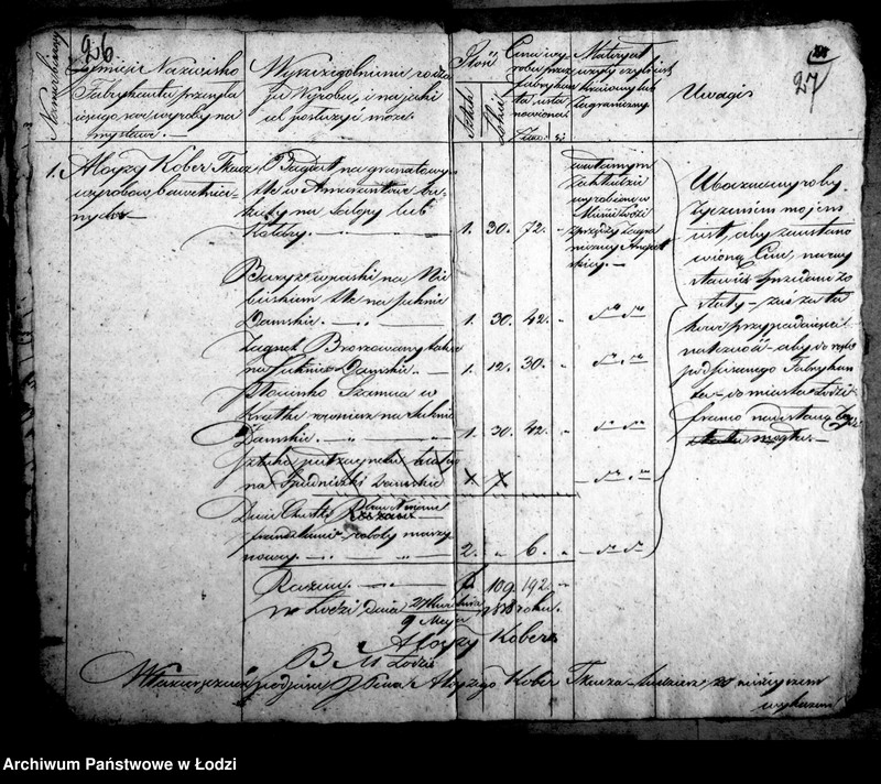 Obraz 20 z jednostki "Akta tyczące się przesyłania wyrobów na wystawę publiczną"