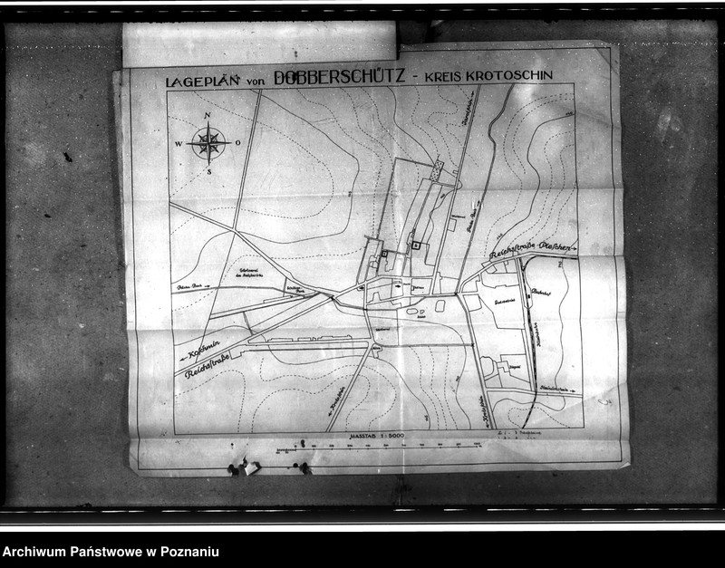 Obraz 8 z jednostki "Bau von Behelfsheimen in Dobberschütz (Dobrzyca). Baracken"
