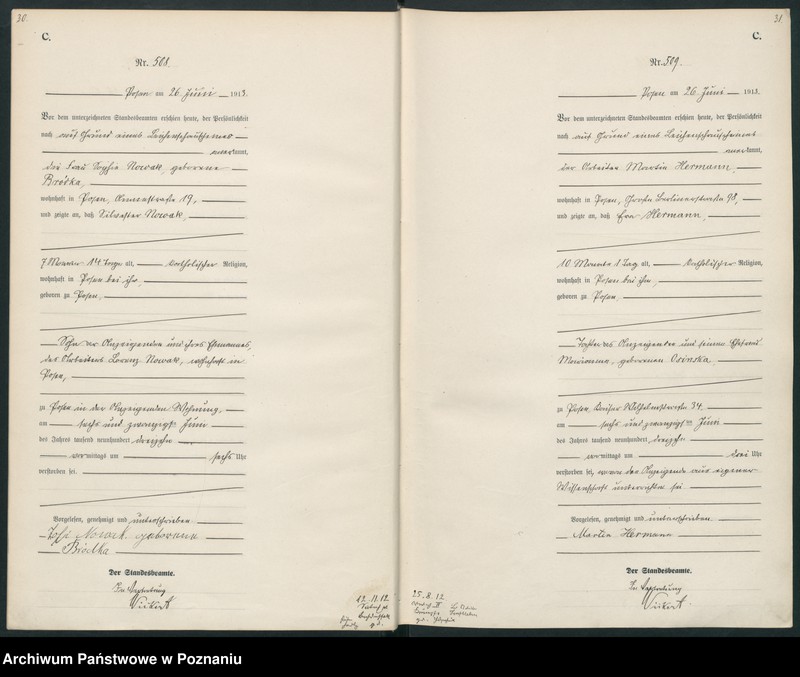 Obraz 18 z jednostki "Księga miejscowa zgonów tom II [Rejestr główny zgonów]"