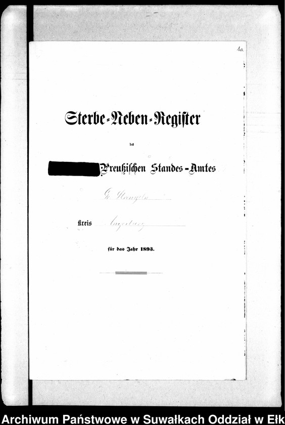 image.from.unit.number "Sterbe-Neben-Register des Preussischen Standes-Amtes Gr. Strengeln Kreis Angerburg"