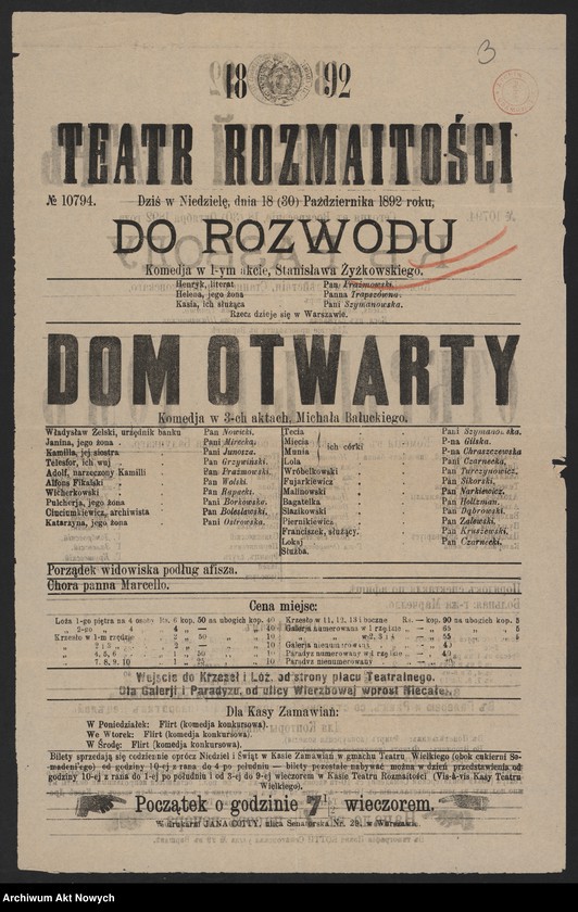 image.from.unit.number "Druki dotyczące zagadnień teatru, filmu i radia, m.in. edpomnirnis H. Modrzejewskiej, artykuł o T. Boy