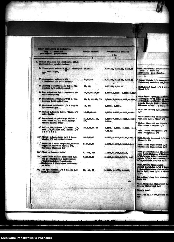 Obraz 18 z jednostki "Regulacja hipoteczna scalonych gruntów Sobiesęki powiatu kaliskiego"