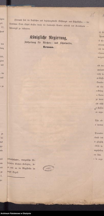 image.from.unit.number "Verhandlungen der Behörden an die Gemeinde Kirchenräthe gerichtet Vol. I"