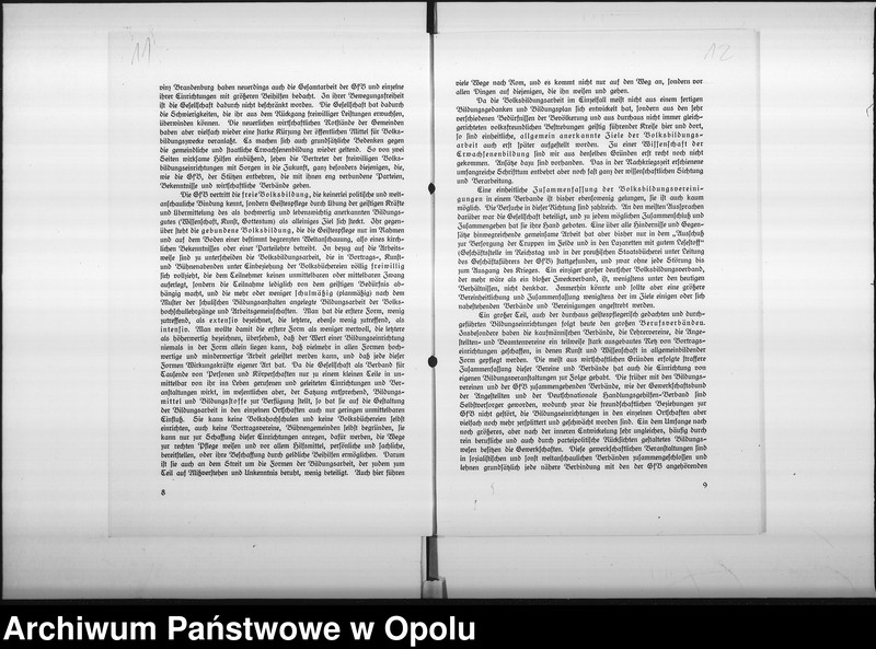 Obraz 14 z jednostki "Magistrats Oppeln. Betrifft: Gesellschaft für Volksbildung"