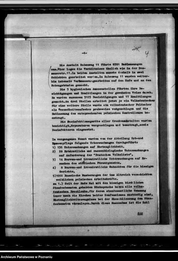 Obraz 8 z jednostki "Stand des Gesundheitswesens in Litzmannstadt - Land (Łódź)"