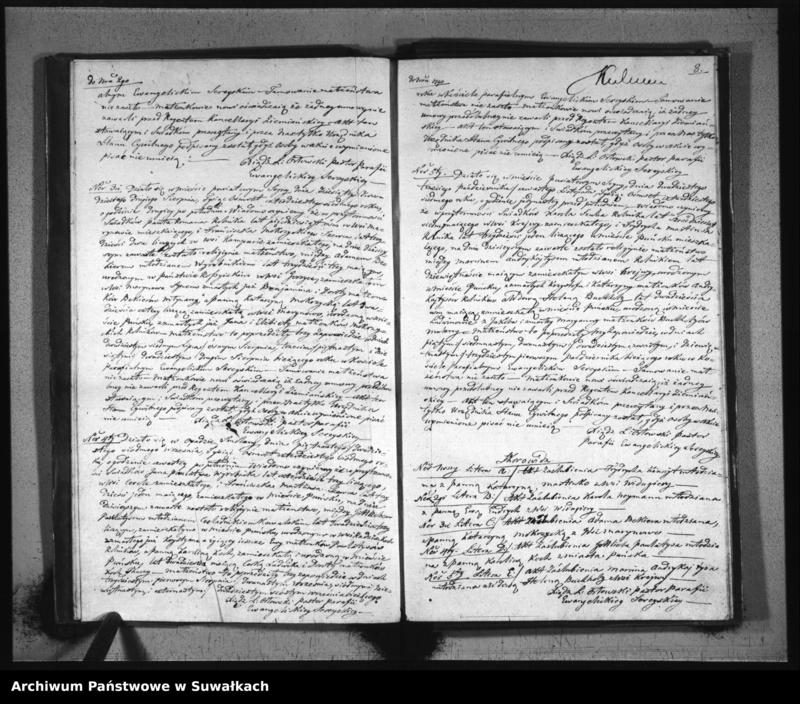 Obraz 10 z jednostki "Księga Duplikat do zapisywania Aktów Urodzenia, Zaślubienia i Zeyścia dla filiału Seyneńskiego Ewangelickiego na Rok 1847."