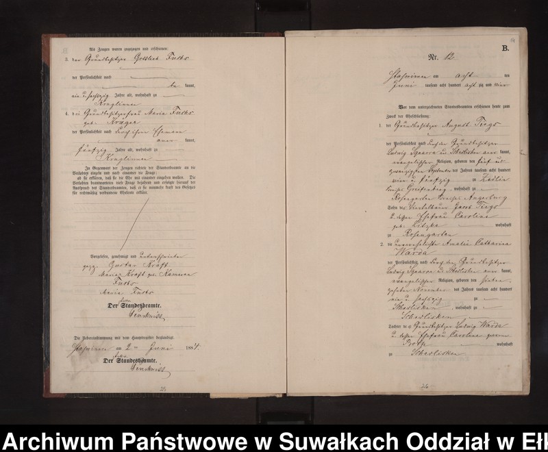image.from.unit.number "Heiraths-Neben-Register des Preussischen Standes-Amtes Stasswinnen Kreis Loetzen"