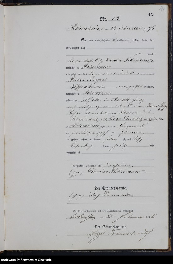 image.from.unit.number "Sterbe-Neben-Register Nr 1 - 78"