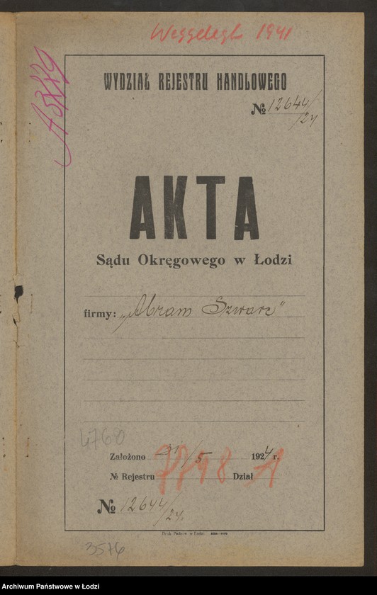 Obraz 2 z jednostki "Abram Szwarc"