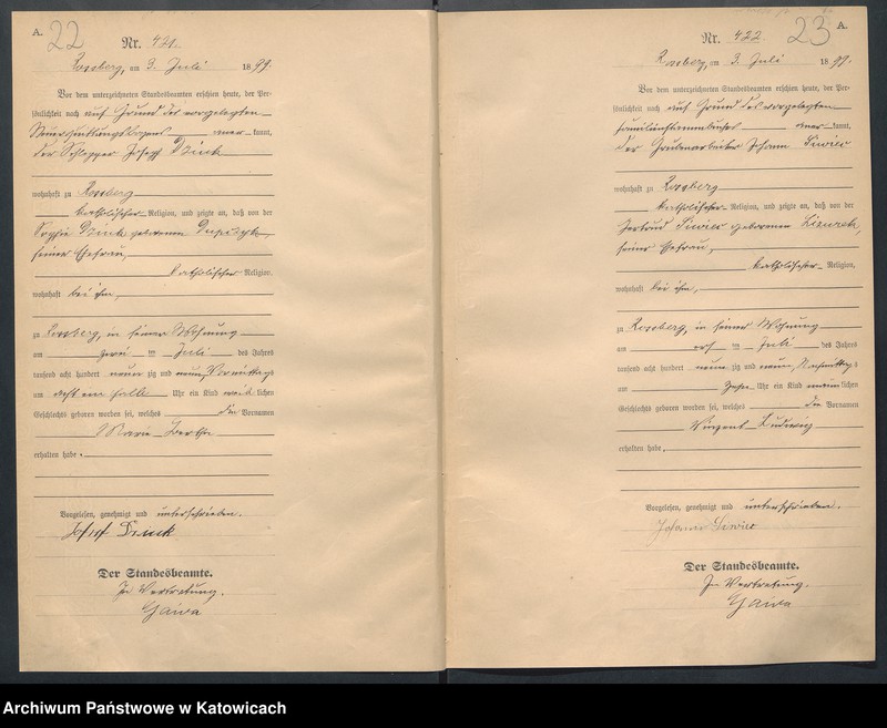 Obraz 15 z jednostki "Księga urodzeń nr 400-799"