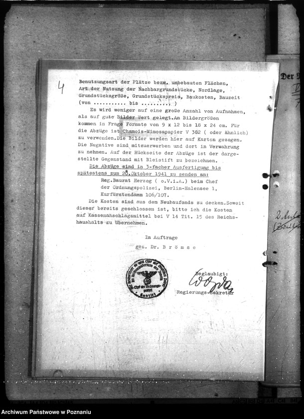 Obraz 8 z jednostki "Polizeikaserne in Leslau. Wohungen für Polizeiangehörigen in Leslau. Polizeigefängnis in Leslau"