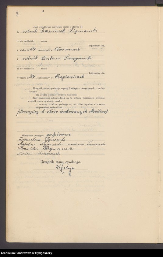 image.from.unit.number "Akta małżeństw - pierwopis nr 1-71"