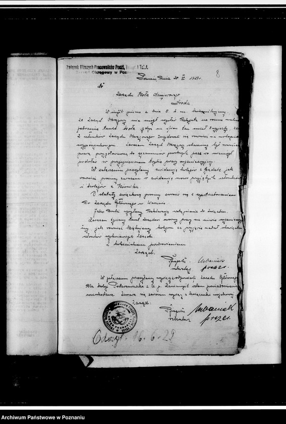 image.from.unit.number "Okólniki i korespondencja Zarządu Okręgowego"