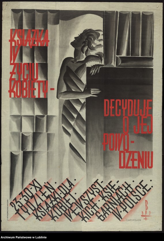Obraz 4 z kolekcji "Promocja czytelnictwa i oświaty na plakacie, afiszu i okładce w pierwszej połowie XX w."