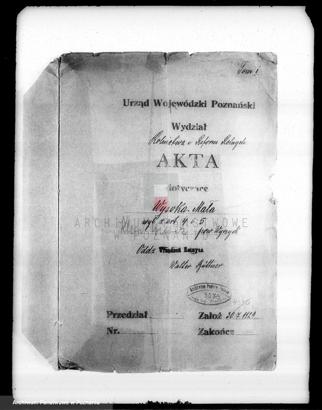 Obraz 4 z jednostki "Majątek Wysoka Mała wyłączenie z art.. 4 i 5 ustawy o wykonaniu reformy Welter Buttner"