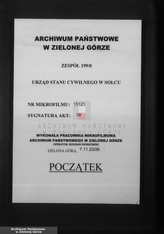 Obraz 1 z jednostki "[Księga małżeństw]"