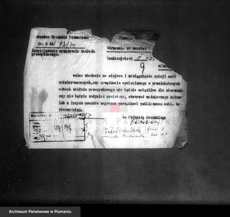 Obraz 13 z jednostki "Zatwierdzenie Drukarni Lotniczej przy Al.. Marcinkowskiego 25"