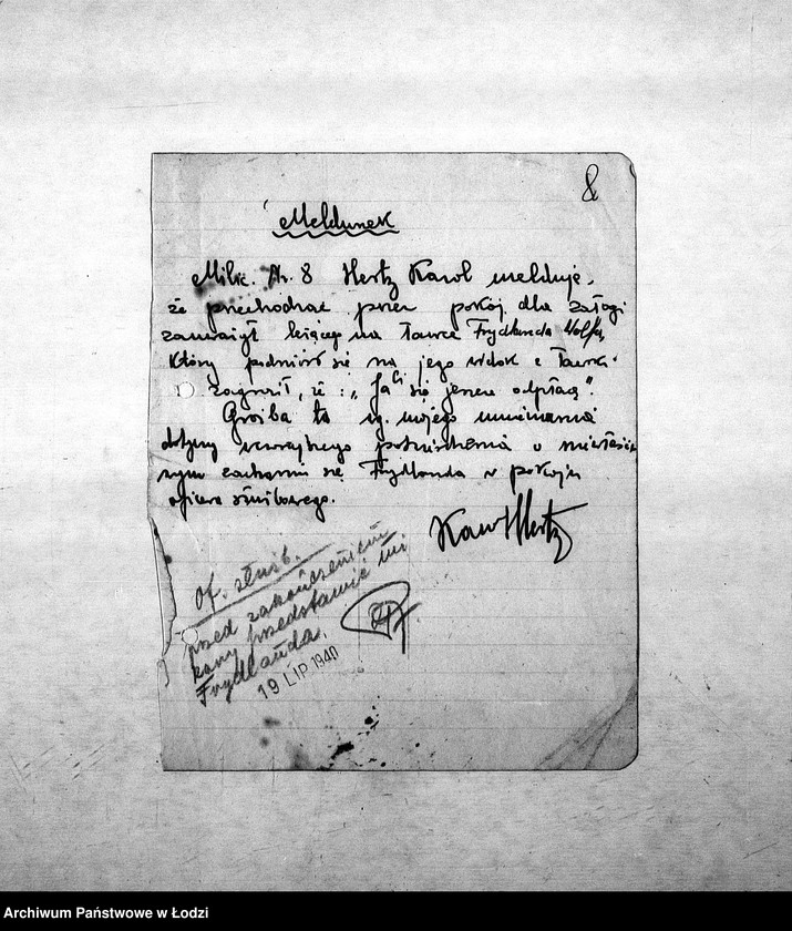 Obraz 11 z jednostki "[Sprawy karne: zeznania, meldunki, oskarżenia]"