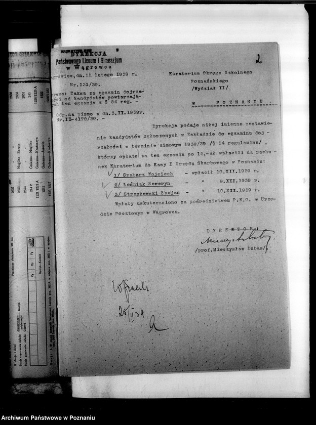 Obraz 5 z jednostki "Państwowe Liceum i Gimnazjum - Wągrowiec [spis abiturientów]"