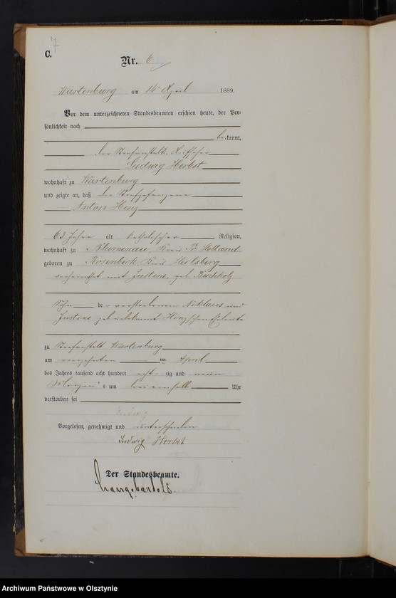 image.from.unit.number "Sterbe-Haupt-Register Nr 1 - 11"