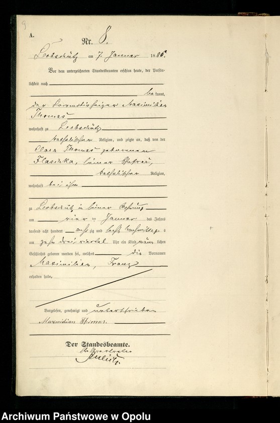 image.from.unit.number "Geburts-Register (Haupt-Register) 1886 (Głubczyce)"