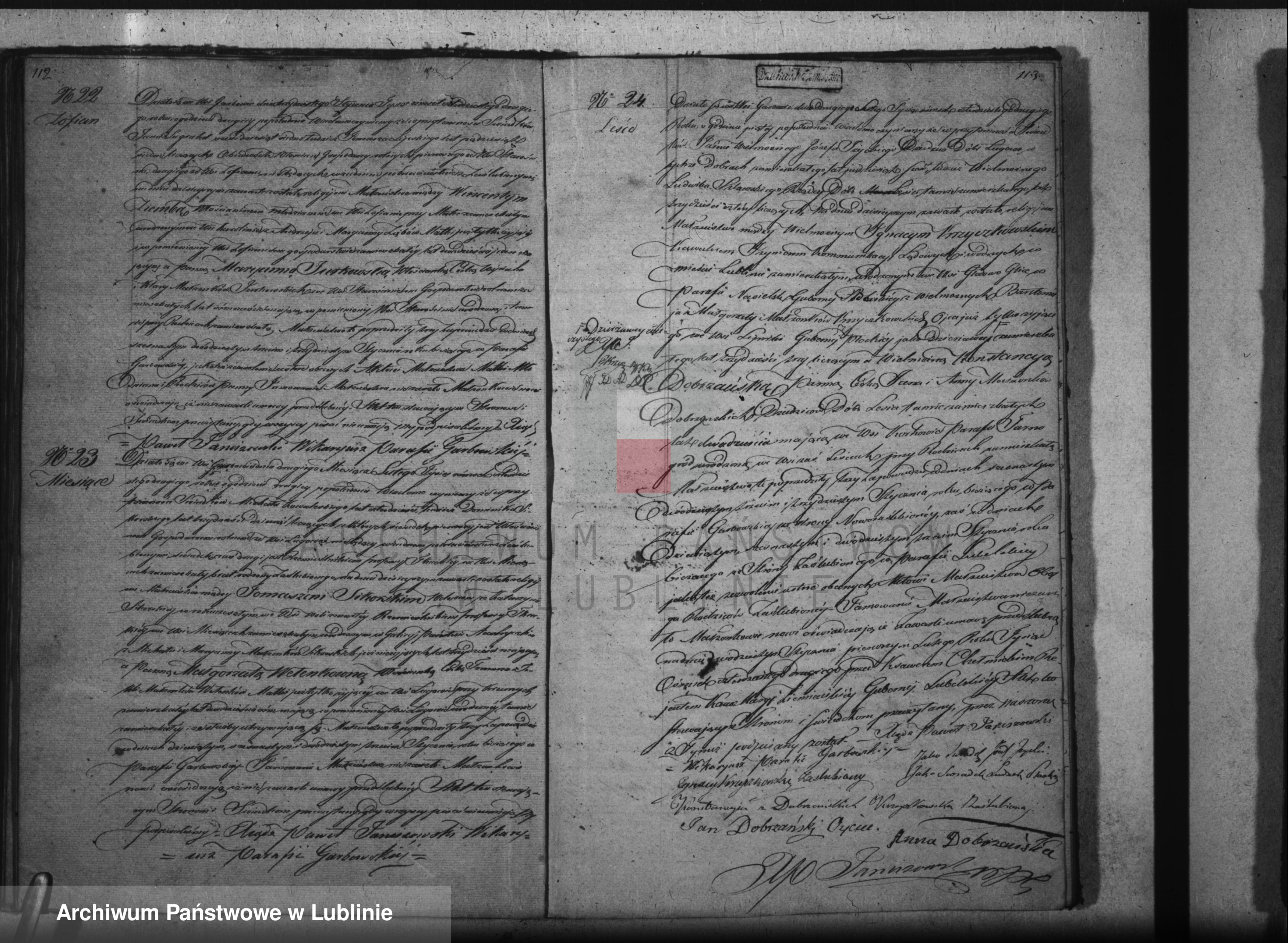 Skan z jednostki: Księga urodzeń, małżeństw i zgonów