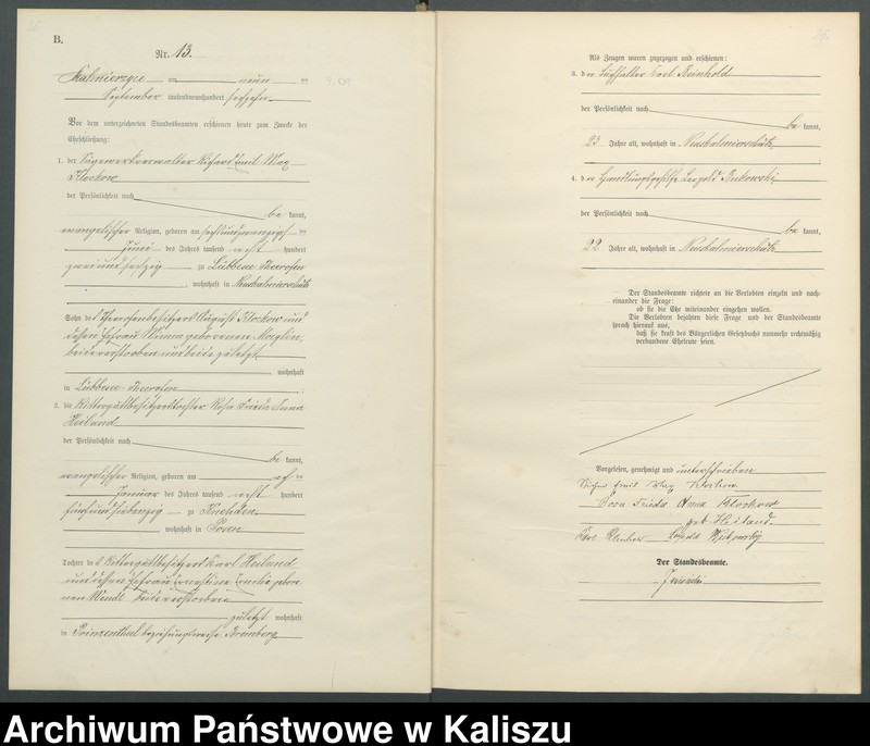 Obraz 17 z jednostki "[Księga małżeństw]"