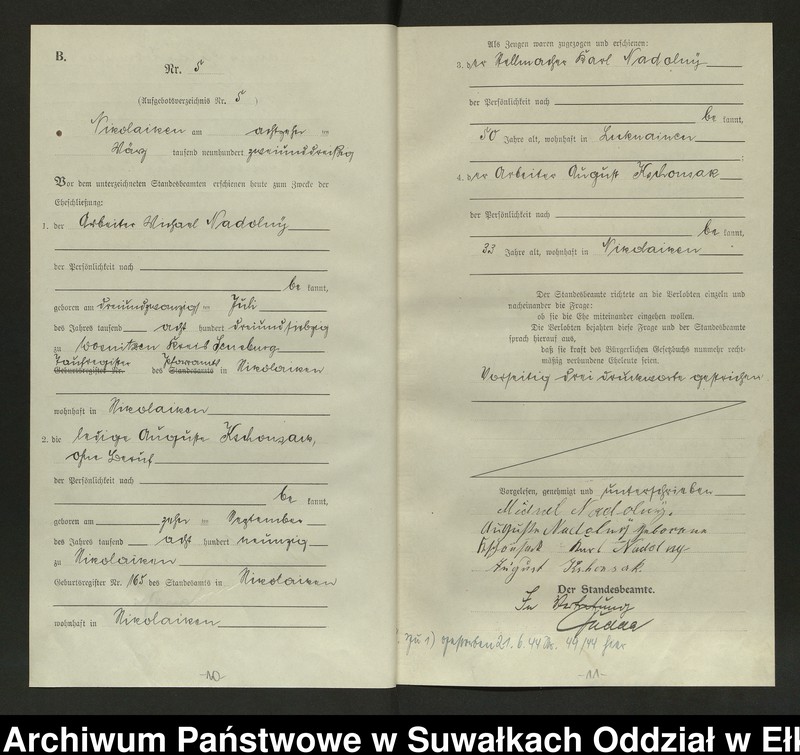 image.from.unit.number "Heirats=Haupt=Register des Königlichen Preussischen Standes-Amtes Nikolaiken Kreis Sensburg"