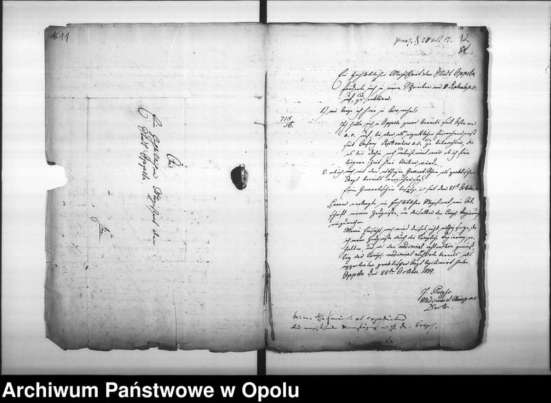 Obraz 13 z jednostki "Acta von Anfertigung und Einsendung der Nachweisungen des Medicinal Personals bey der Stadt Oppeln Vol. I pro 1817"