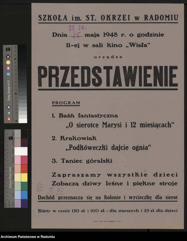Obraz 14 z kolekcji "Plakaty i afisze teatralne z okresu Polski Ludowej"