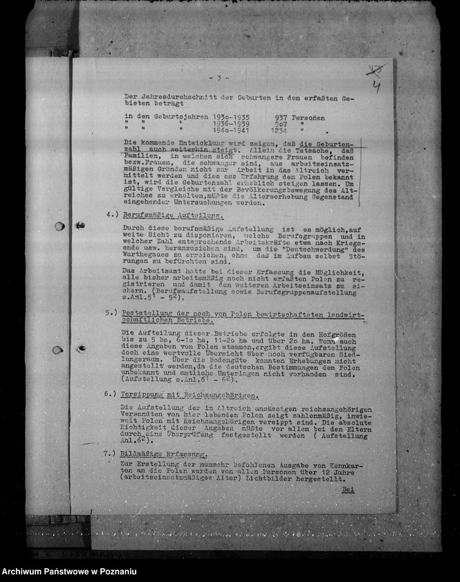Obraz 10 z jednostki "Vorläufiger Abschlussbericht über die Probeerfassung der Polen im Warthegau"
