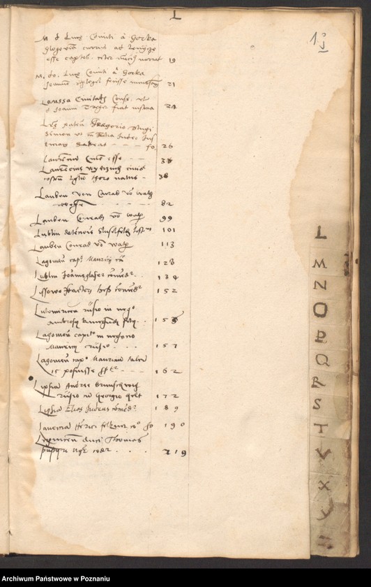 image.from.unit.number "Literae a dominis consulibus civitatis Posnaniae scriptae anno domini 1535"